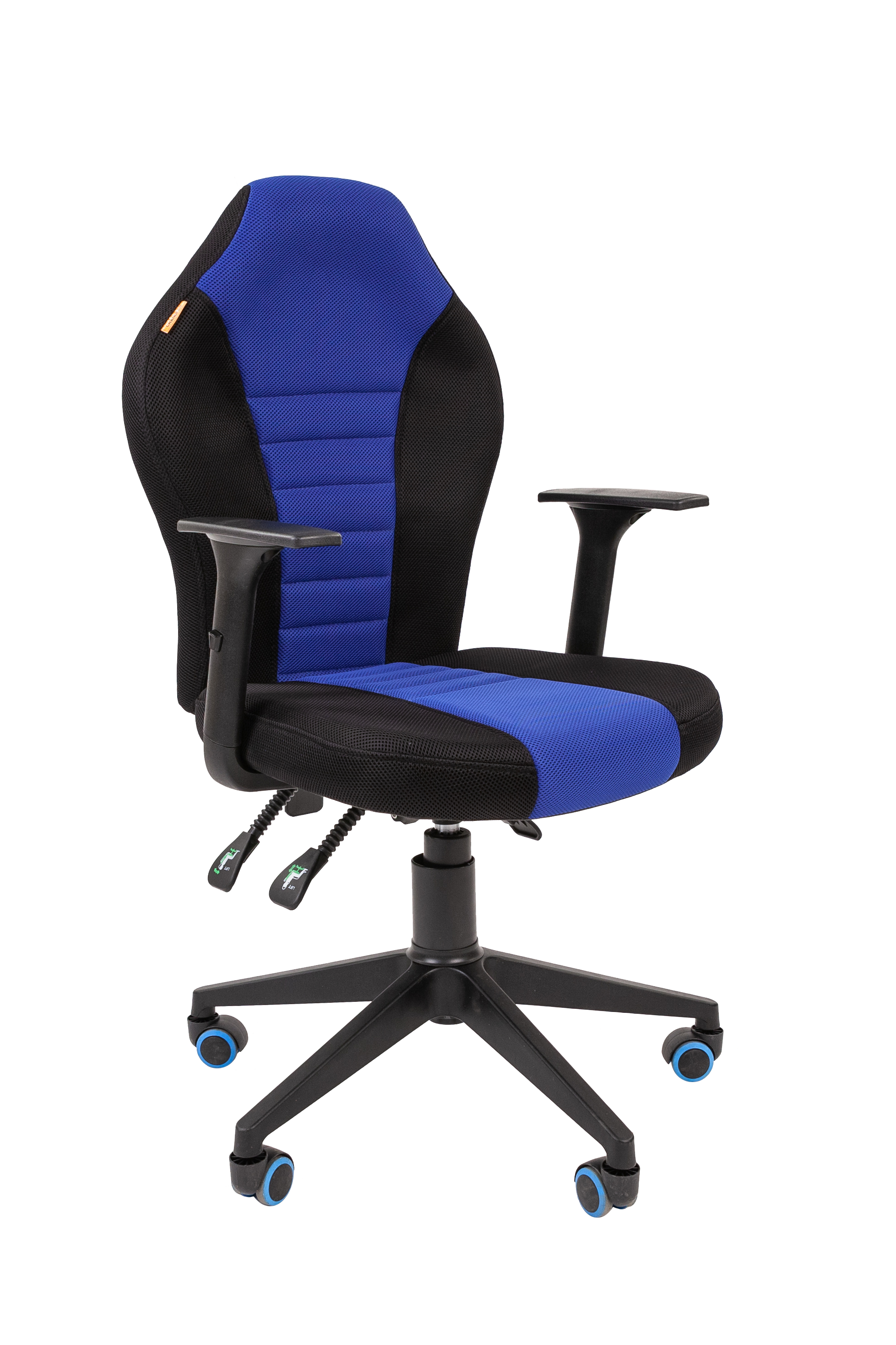 фото Игровое кресло chairman game 8 00-07027141, синий/черный