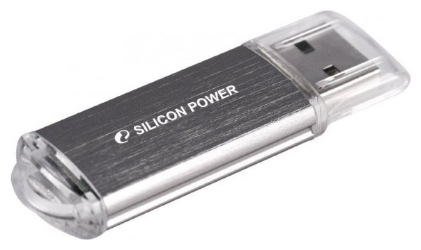 фото Флешка silicon power ultima ii-i 32гб silver (sp032gbuf2m01v1s)