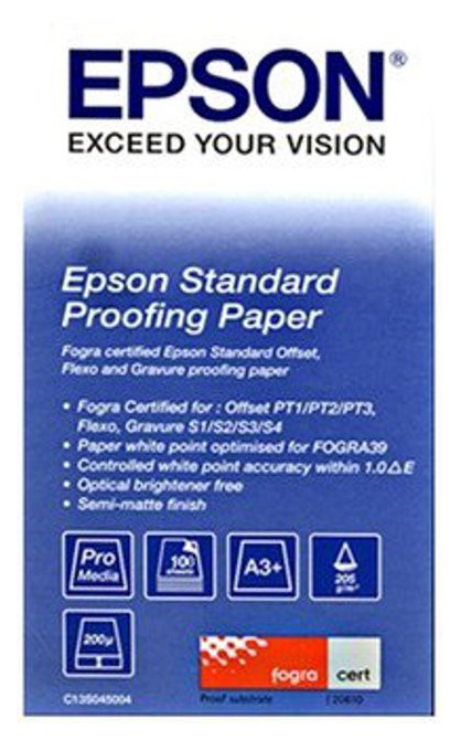 

Бумага для принтеров Epson C13S045005 Standard Proofing Paper A3 205г/м2 100л, Standard Proofing Paper