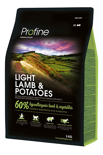 

Сухой корм для собак Profine Light Lamb & Potatoes, баранина, картофель, 3кг, Light Lamb & Potatoes