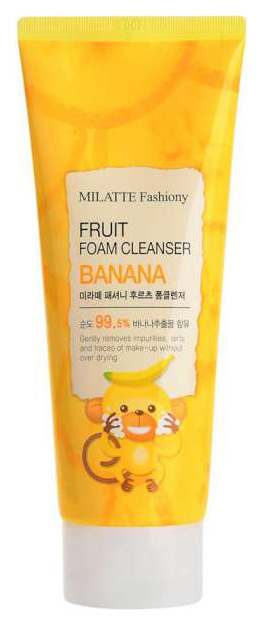 

Средство для умывания MILATTE Fashiony Fruit Foam Cleanser Banana 150 мл, fashiony Fruit Foam Cleanser Banana