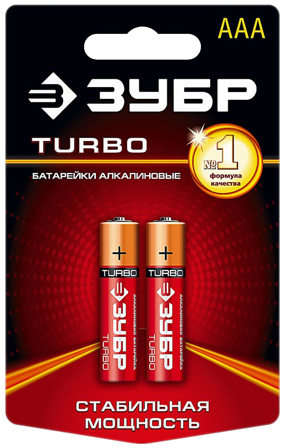 Батарейка ЗУБР TURBO 59211-2C 2 шт отвертка зубр 25648 h24 с битами для точных работ и мобильных устройств 24 предм