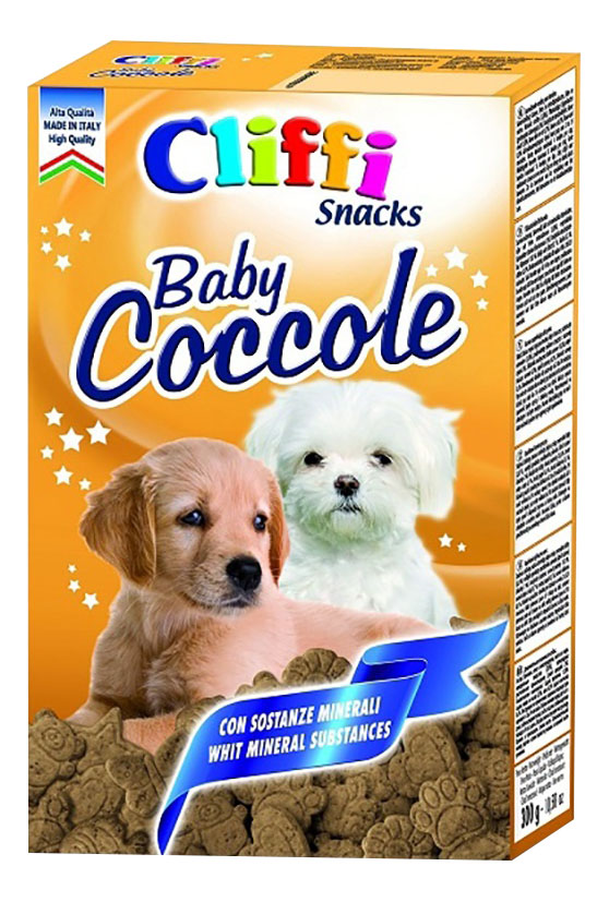 Лакомство для щенков Cliffi Мясные бисквиты Baby Coccole, 300г