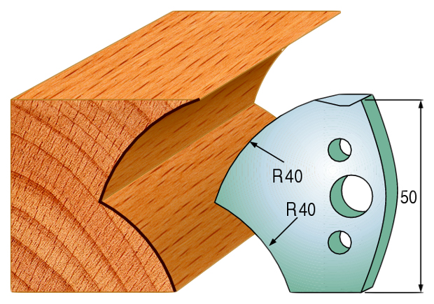 

Комплект из 2-х ножей 50x4 SP CMT 690.550, 690.550