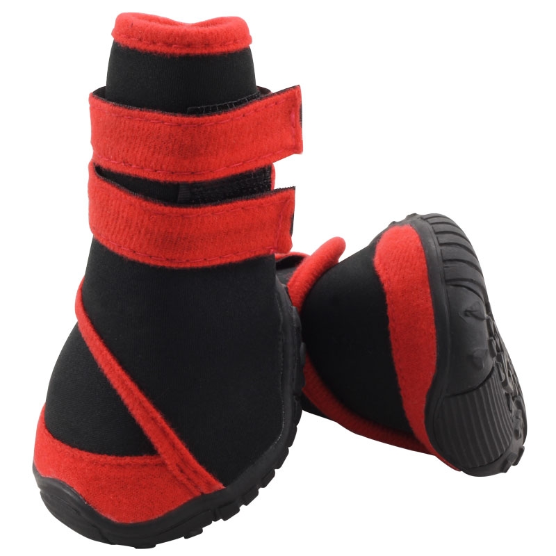 фото Обувь для собак triol размер xxl, 4 шт черный, красный