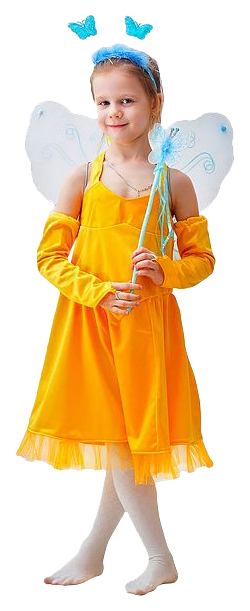 фото Карнавальный костюм бока фея, цв. желтый р.122