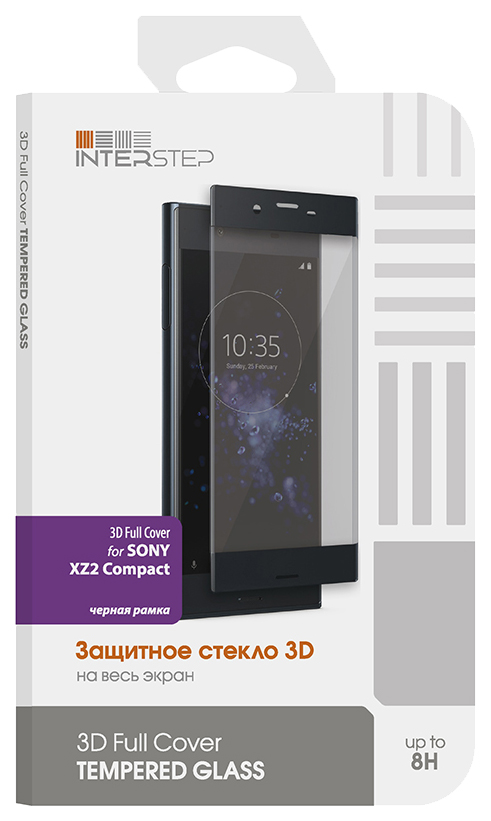 

Защитное стекло InterStep для Sony XZ2 Compact Black, 3D Full Cover для Sony XZ2 Compact Black
