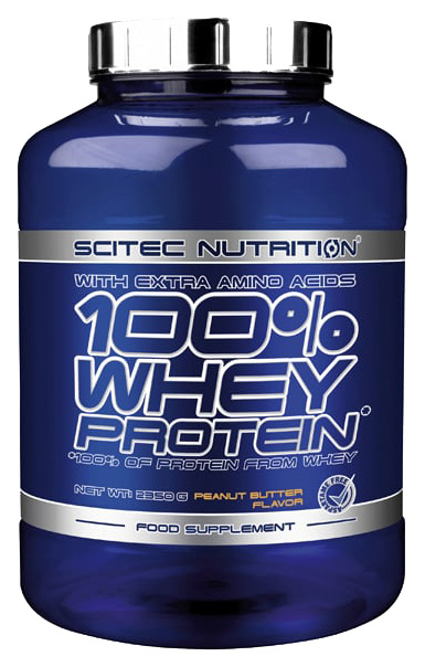 фото Протеин scitec nutrition 100% whey protein, 2350 г, peanut butter