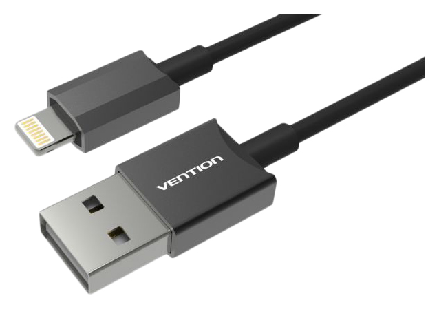 фото Кабель vention lightning 1м black