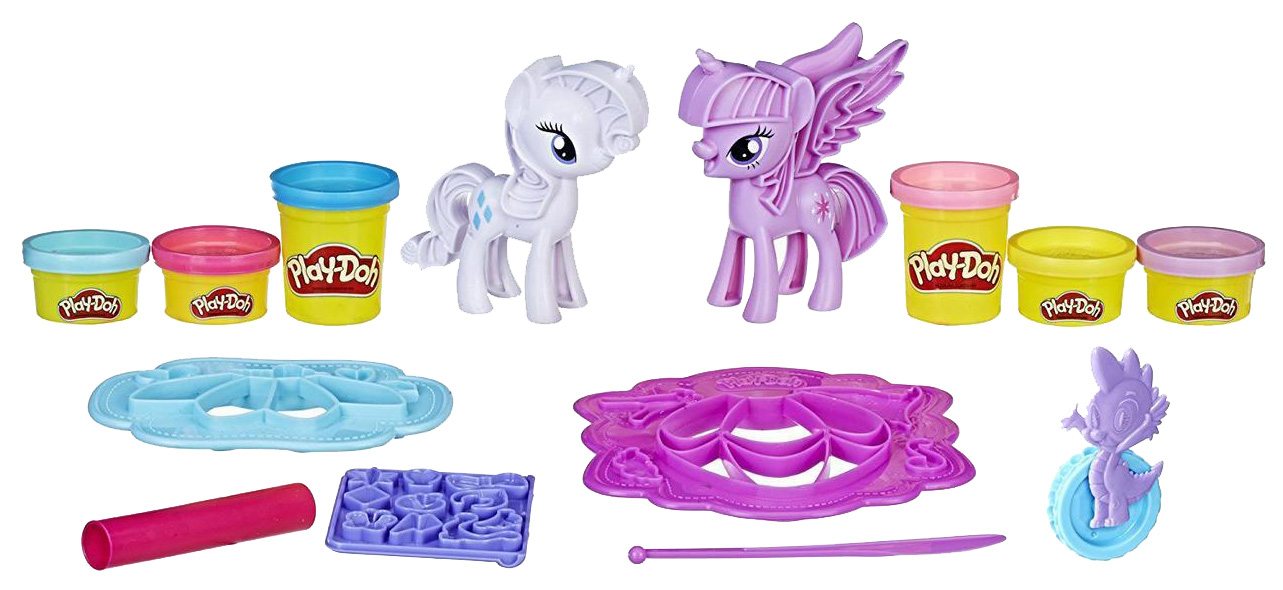 

Пластилин Play-Doh Твайлайт и Рарити B9717 (1008231), Твайлайт и Рарити