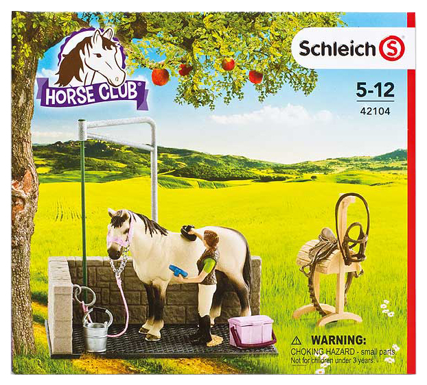 фото Игровой набор schleich мойка лошадей