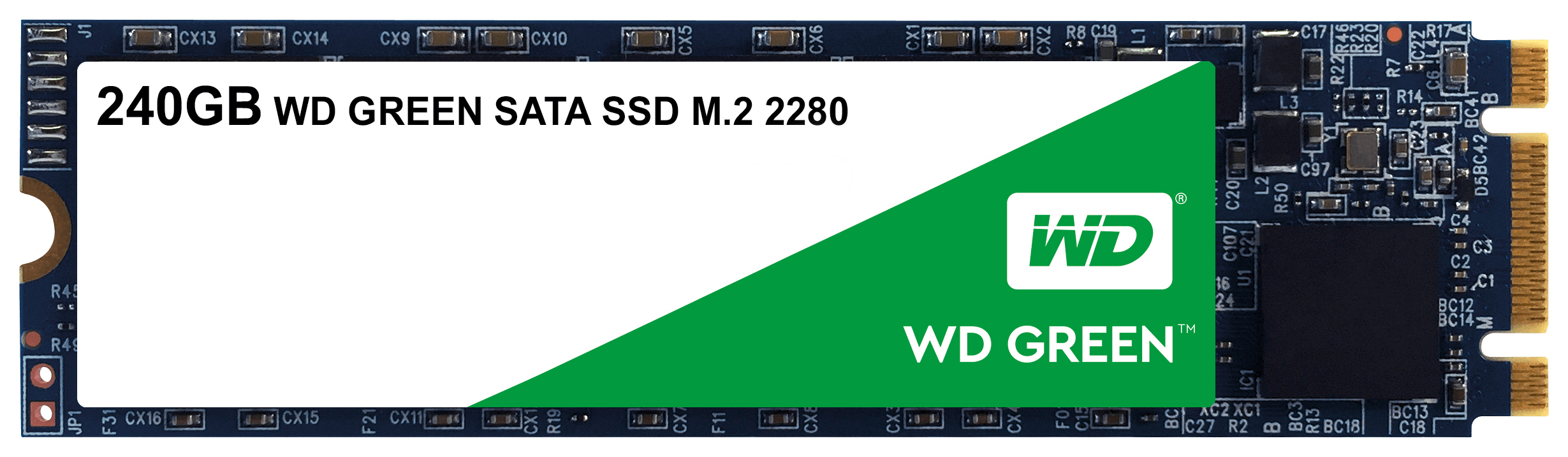 

SSD накопитель WD Green M.2 2280 240 ГБ (WDS240G2G0B), green