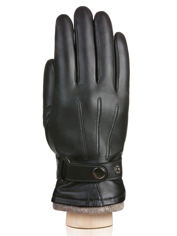 Перчатки мужские Eleganzza IS980 черные/темно-серые, р. 8