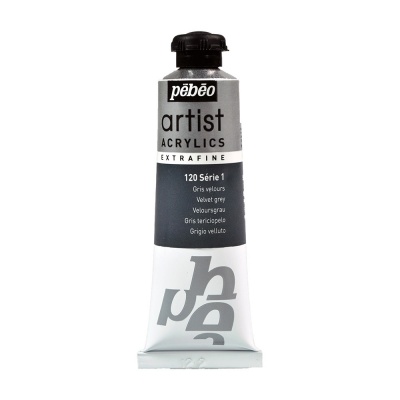 Акриловая краска Pebeo Artist Acrylics extra fine №1 серый 37 мл