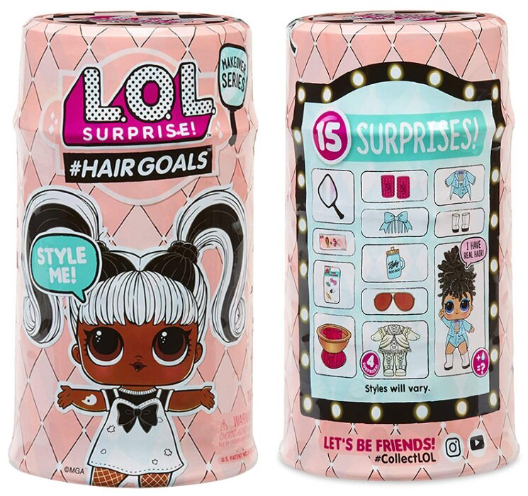 

Кукла-сюрприз в капсуле L.O.L. Surprise 5 Hairgoals 2+1 в подарок 556220K