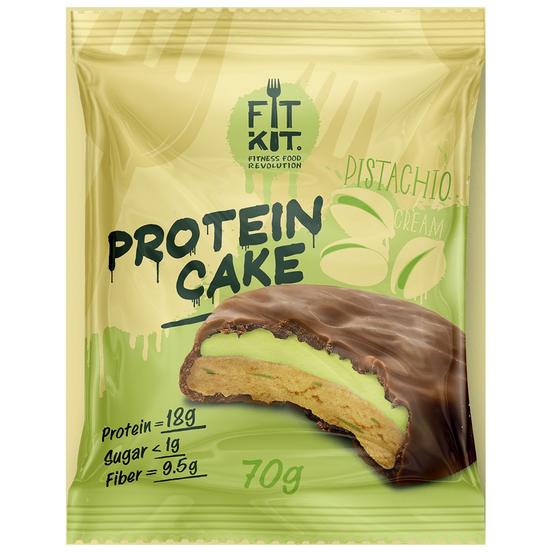 Fit Kit Protein Cake 70 г Фисташковый крем