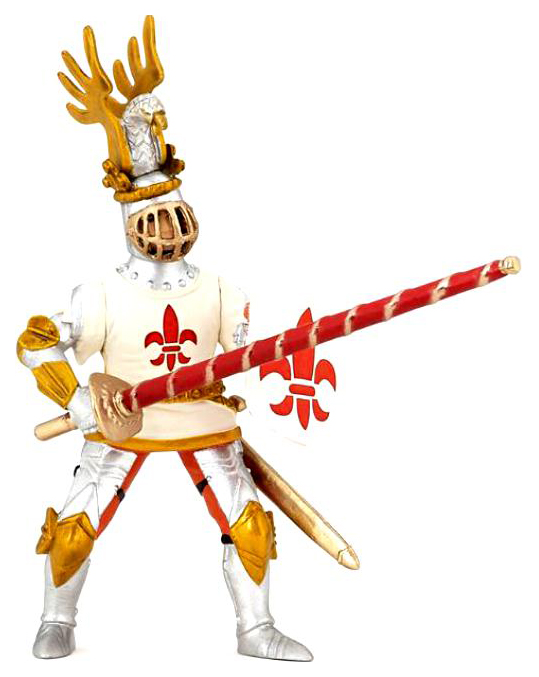

Игровая фигурка "Рыцарь с символом Флер де Лис, белый"