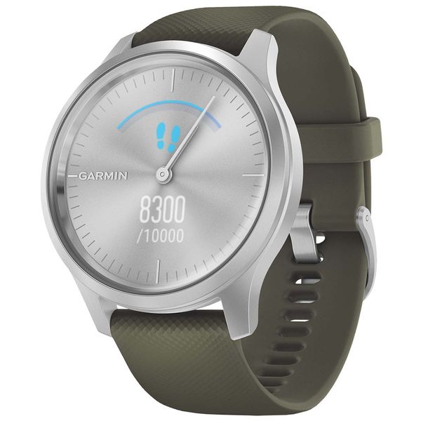 фото Спортивные наручные часы garmin vivomove style silver/moss