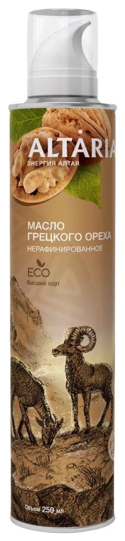 

МаслоAltaria грецкого ореха нерафинированное аэрозольный баллон 250 мл