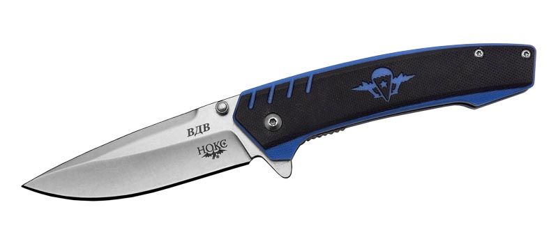Тактический нож Нокс ВДВ, черный/синий
