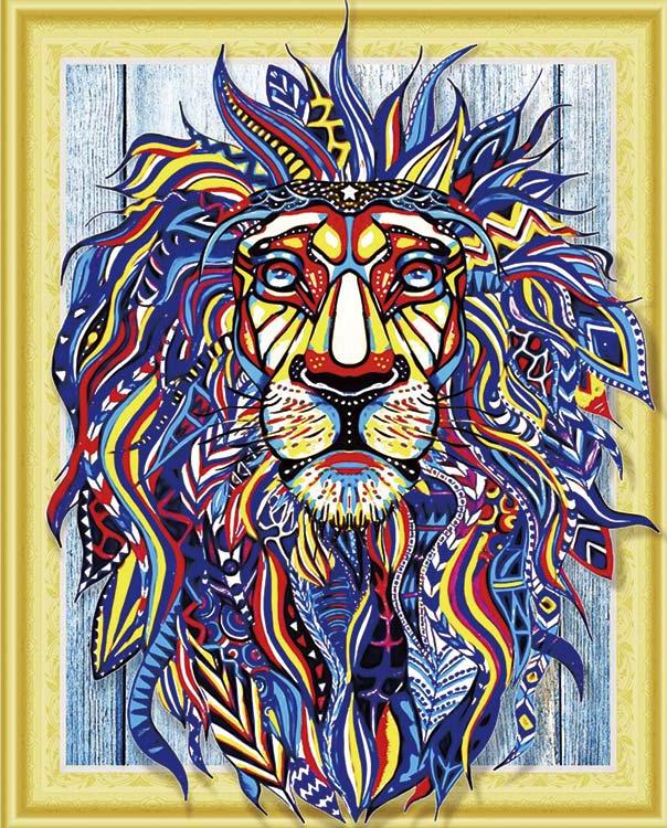 

Алмазная вышивка Painting Diamond Искрящийся лев, 40x50 см, Искрящийся лев