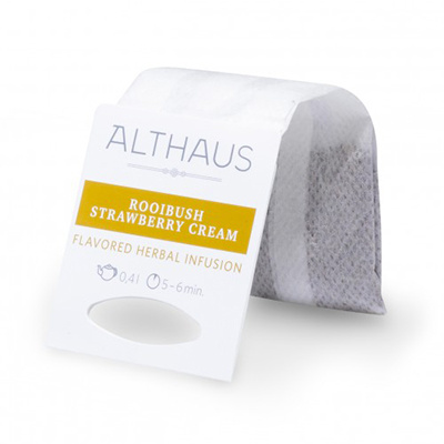 фото Чай травяной в пакетах для чайника althaus rooibush strawberry cream 20*4 г