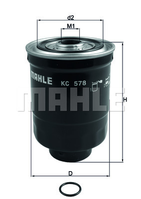 фото Фильтр топливный mahle/knecht kc578d