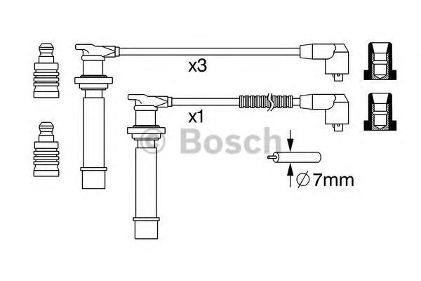 фото Провода высоковольтные bosch 0986357239