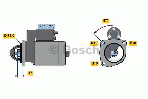 

Стартер BOSCH 0986022840