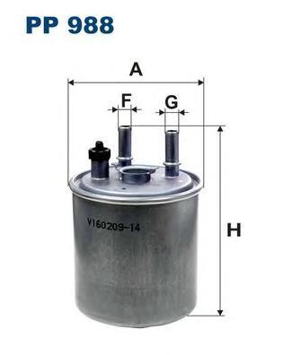 фото Фильтр топливный filtron pp988