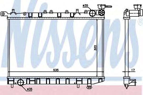 Радиатор Nissens 62974