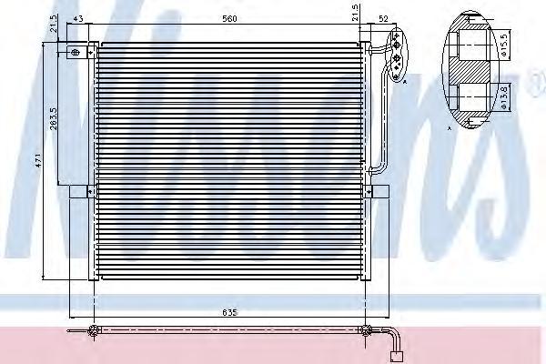 Радиатор кондиционера Nissens 94761