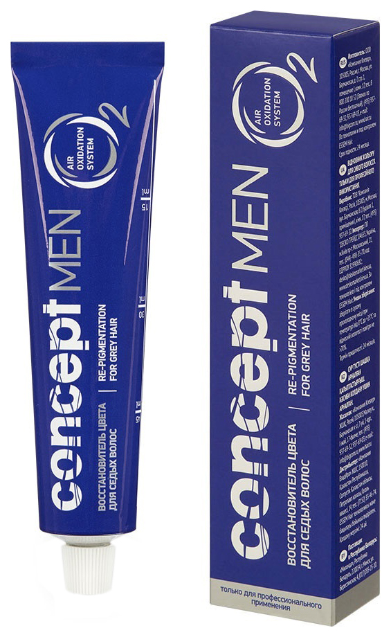 фото Краска для волос concept men recolor cream for grey hair пепельно-русый 60 мл