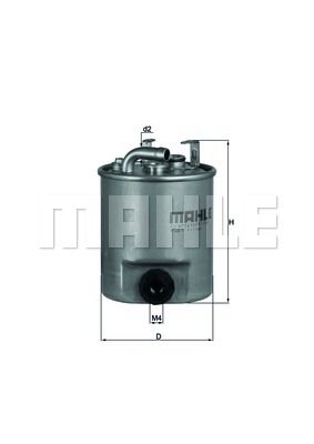 фото Фильтр топливный knecht kl 195 mahle/knecht