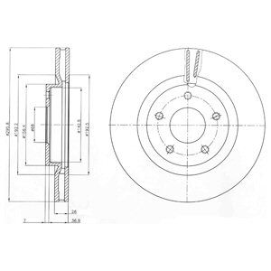 

Тормозной диск DELPHI BG4109