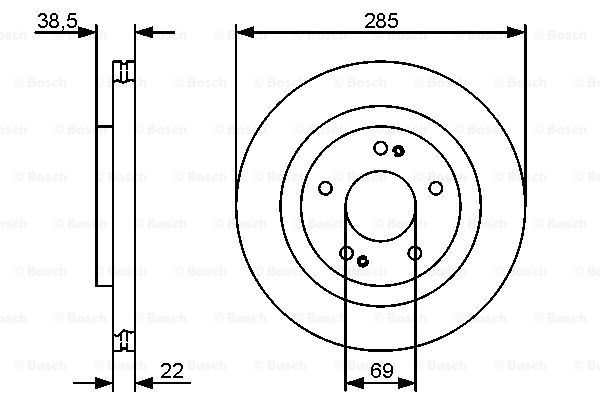 фото Тормозной диск bosch 0986479470