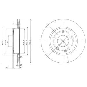 

Тормозной диск DELPHI BG3394