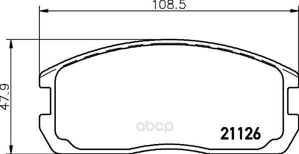 

Комплект тормозных колодок Hella 8DB355006201