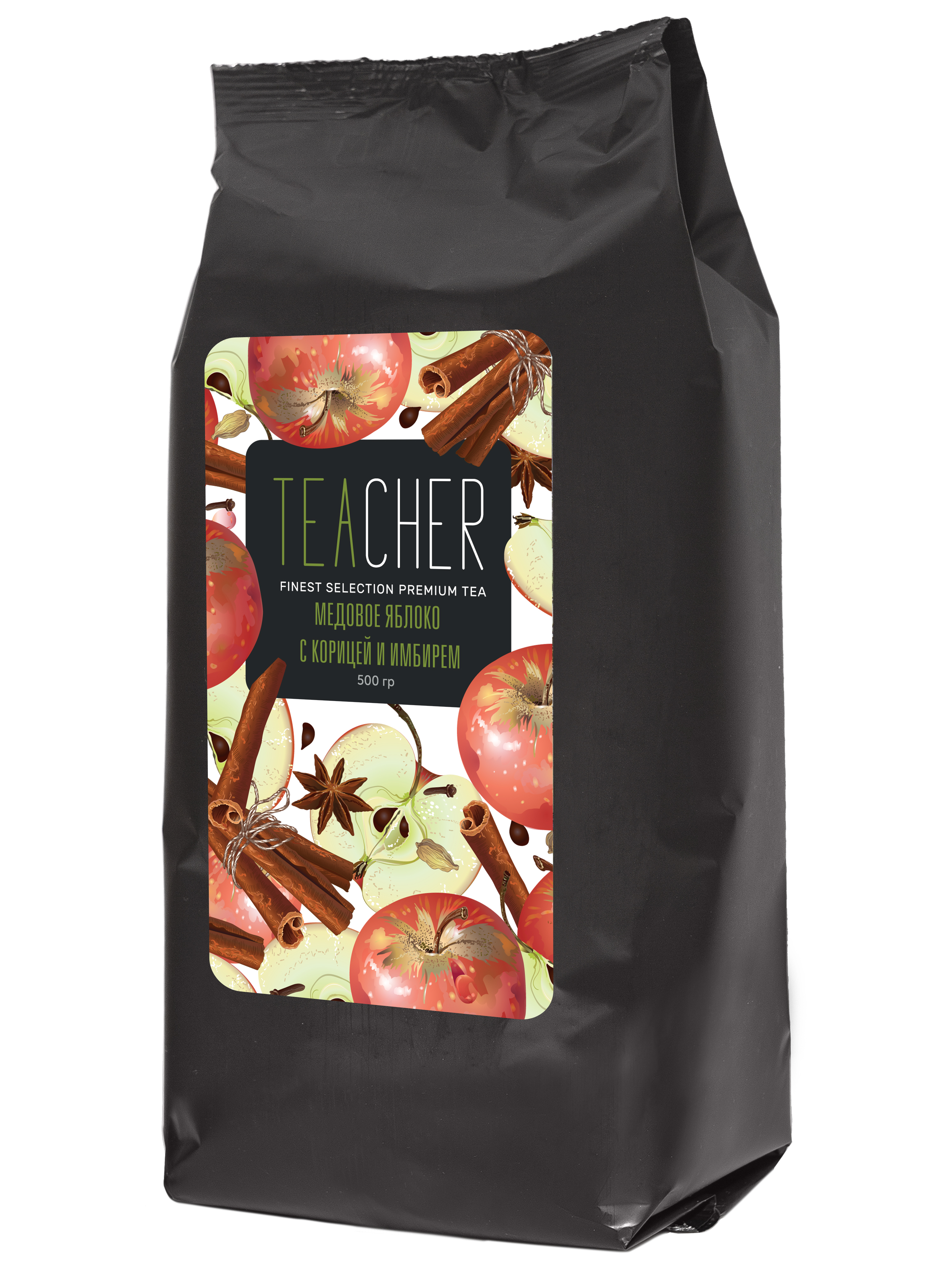 Чай Teacher медовое яблоко с имбирем и медом премиум 500 г