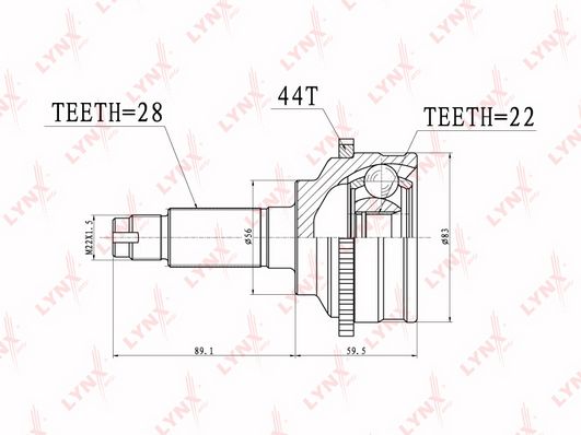 

Шрус LYNXauto CO-3630A