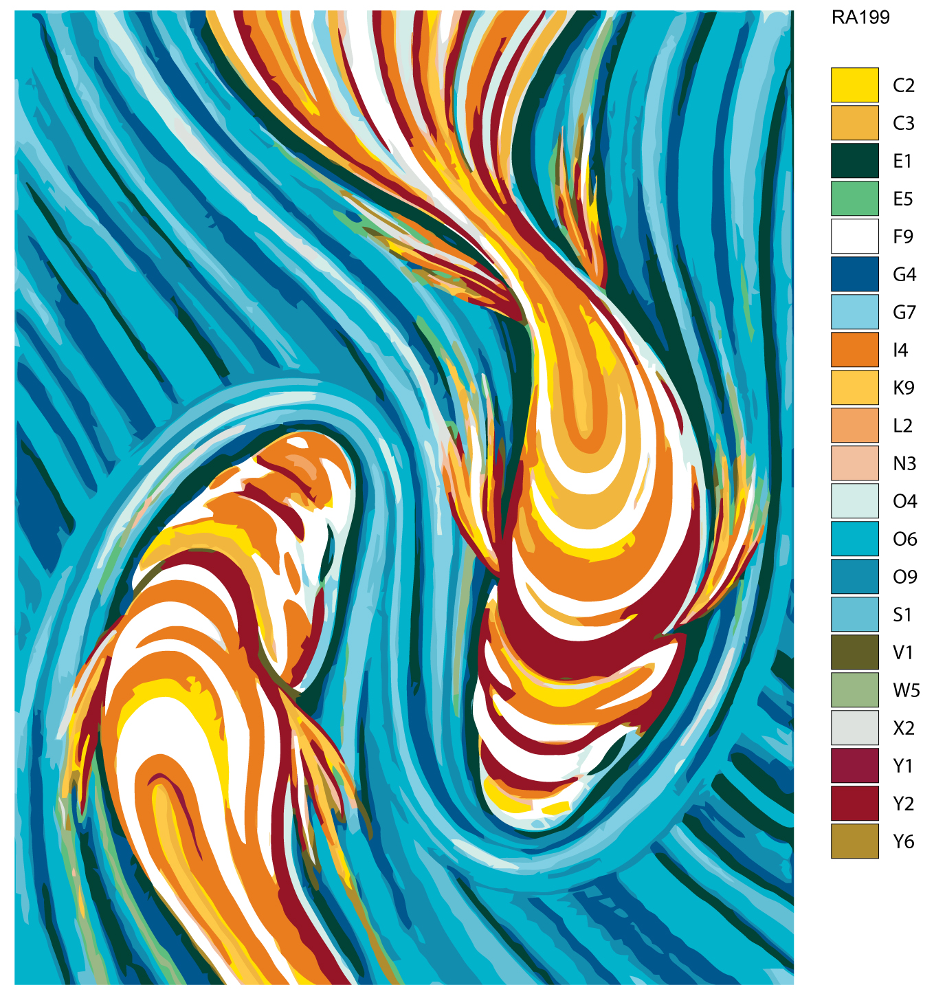 

Картина по номерам, 40 x 50, RA199, RA199