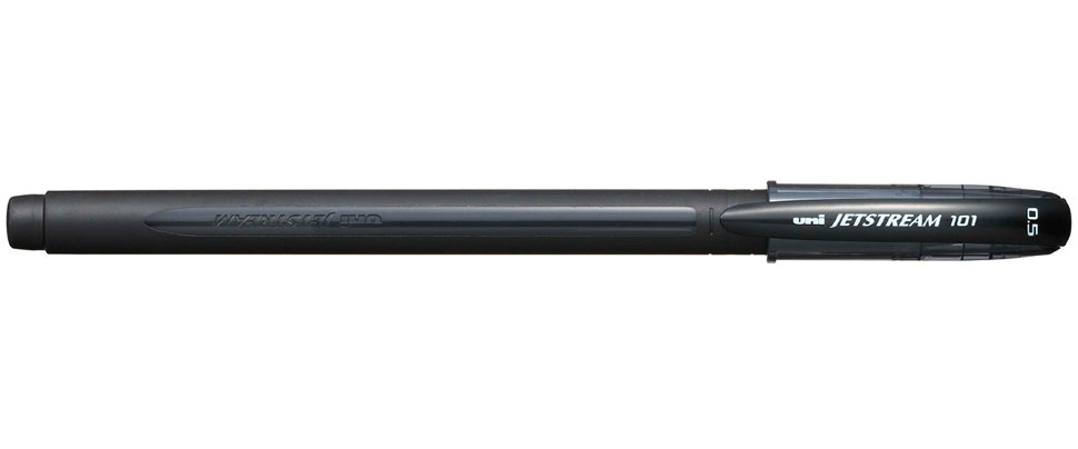 Ручка шариковая UNI Mitsubishi Pencil Jetstream SX 101 05 05, черная, 0,5 мм, 1 шт.