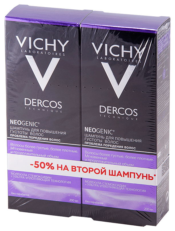 

Шампунь Vichy Dercos Неоженик 200 мл x 2 шт