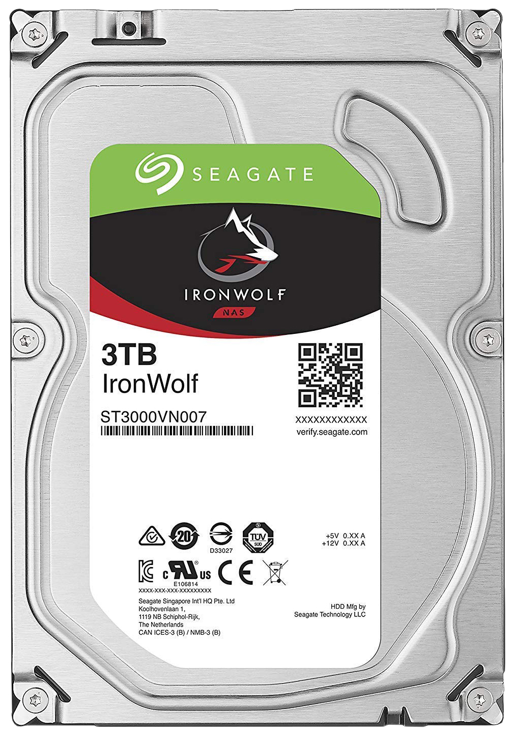 фото Внутренний жесткий диск seagate ironwolf st3000vn007 3tb (st3000vn007)