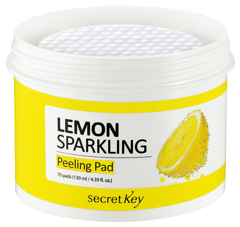 фото Ватные диски secret key lemon sparkling peeling pad 70 шт
