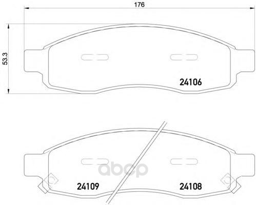 

Тормозные колодки дисковые HELLA 8DB355013671