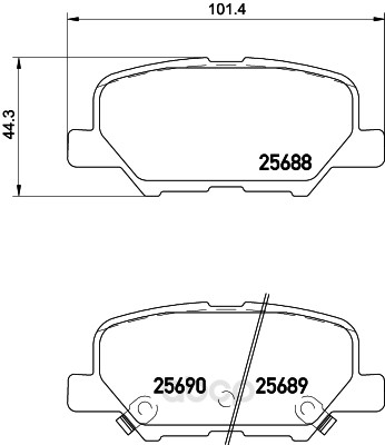 

Тормозные колодки HELLA PAGID/BEHR Nao 8DB355029331