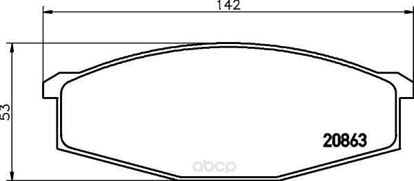 

Тормозные колодки дисковые HELLA 8DB355026801