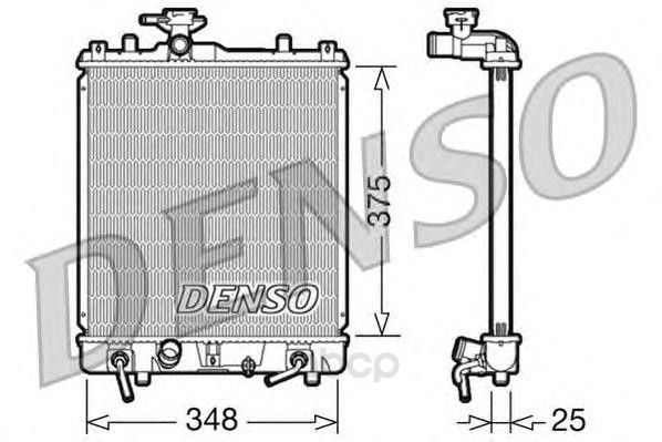 

Радиатор охлажденияакпп suzuki ignis 1.3i 16v 00-03/1.5i 16v 03 Denso DRM47009