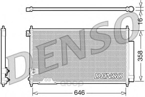 

Радиатор кондицинера 646x358 Denso DCN40009